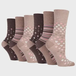 Gentle Grip 3pk Bamboo Womens Socks - Neutral