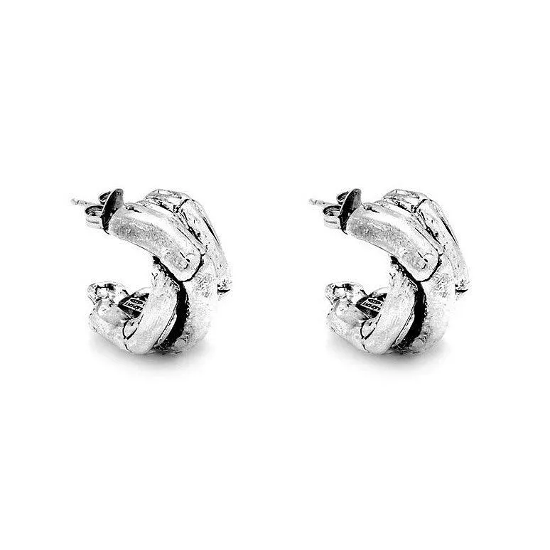 Giovanni Raspini 925 9680 silver bamboo earrings