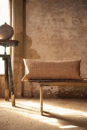 Gold Honeycomb Wool Long Lumbar