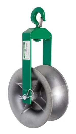 Greenlee 653 Hook Sheave, 4000-Pound Capacity, 24-Inch