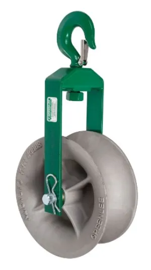 Greenlee 8024 Hook Sheave, 8000-Pound Capacity, 24-Inch