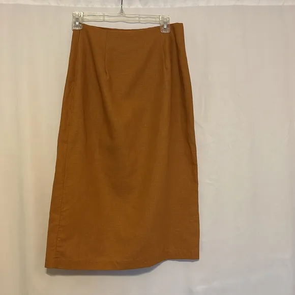 Greylin Blake Button Front Midi Skirt in Sundial size Small