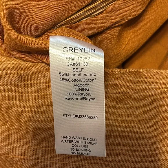 Greylin Blake Button Front Midi Skirt in Sundial size Small