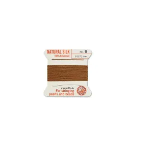 Griffin Natural Silk Beading Cord: Cornelian