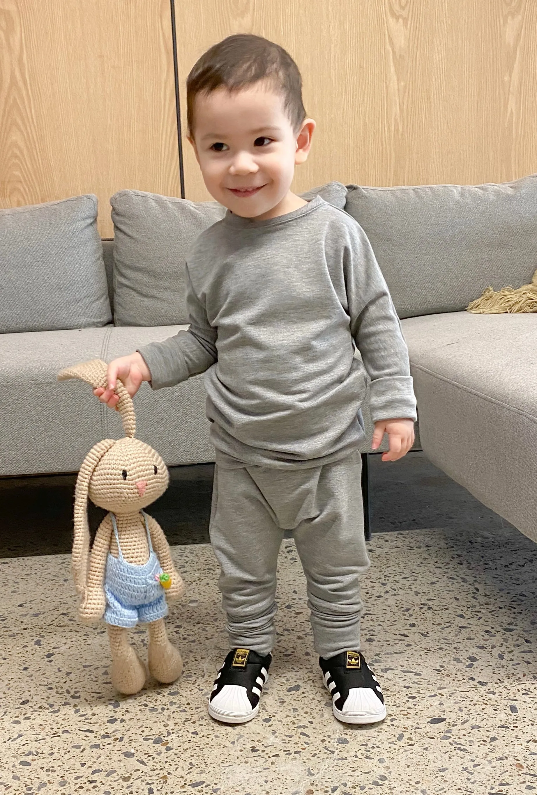 Grow With Me Sweater | Grey Cloud (6-8 years)