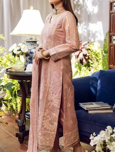 Gulabi Rang – Embroidered Silk Net Unstitched 3Pc Suit