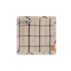 Hale Pot Holders | Set of 2 | Sand & Black