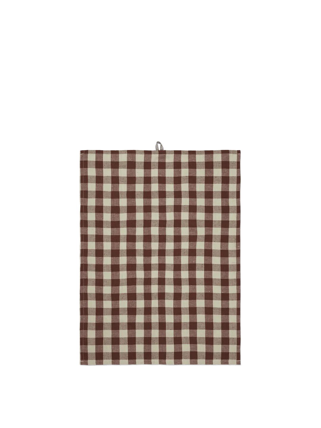 Hale Tea Towel - Cinnamon /Grey Green