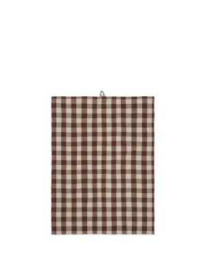 Hale Tea Towel - Cinnamon /Grey Green