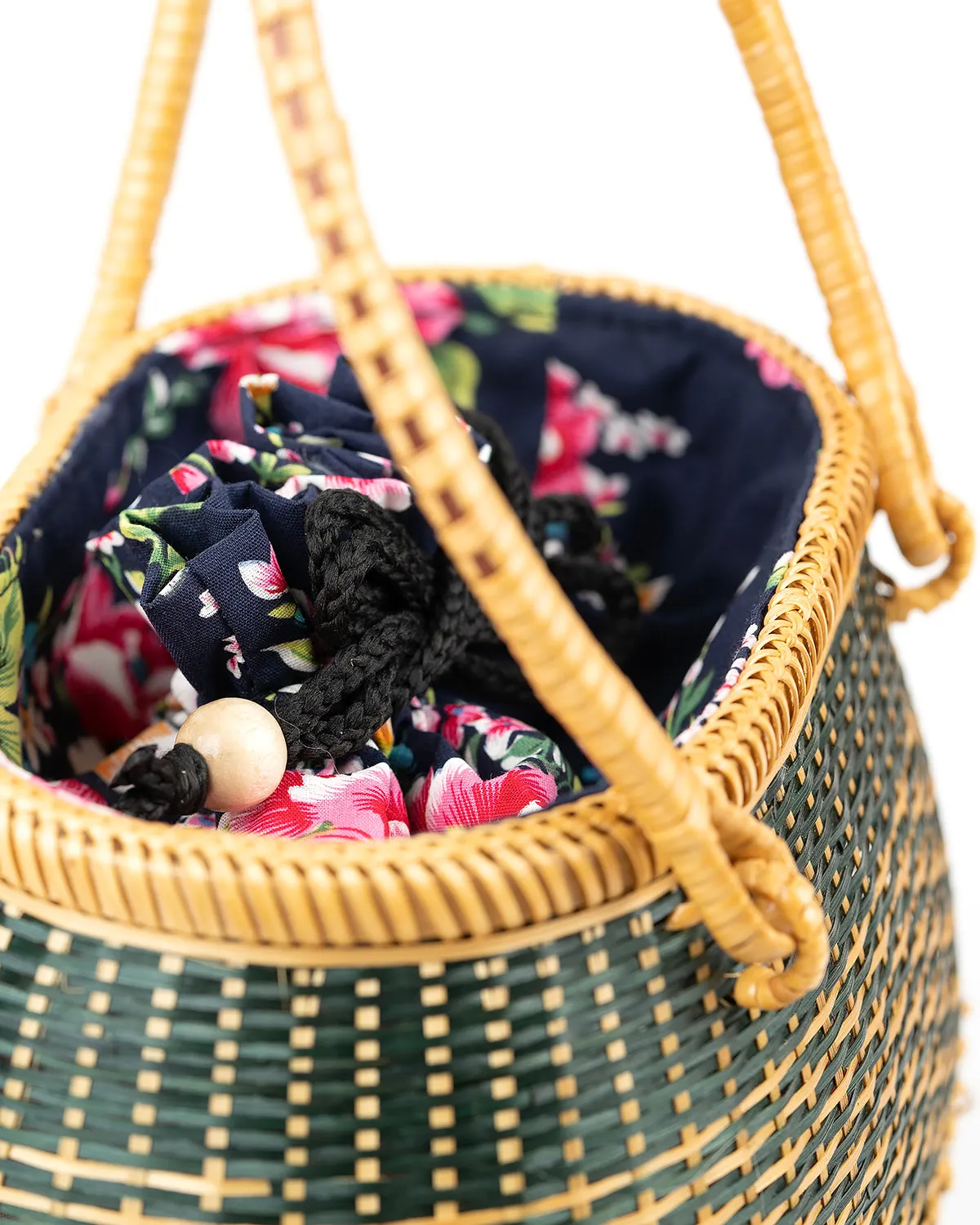 Hand-woven Bamboo Bag | Gone to Market (Green)