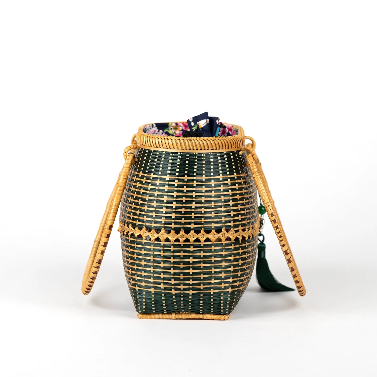 Hand-woven Bamboo Bag | Gone to Market (Green)