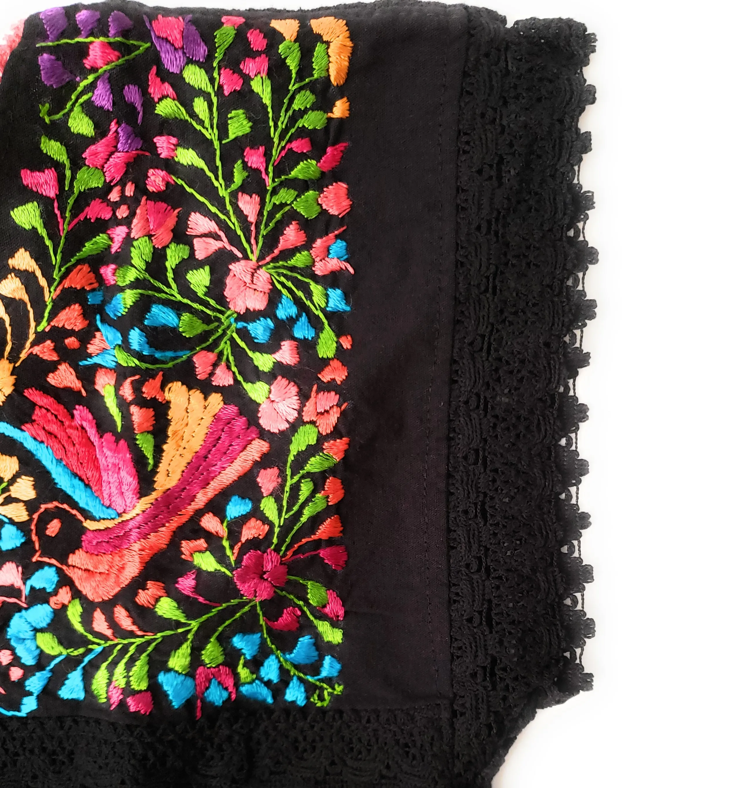 Handmade Woven Mexican  Dove Bird Shirt from Oaxaca