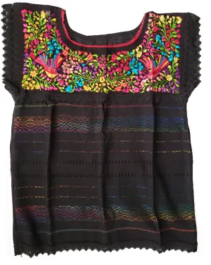 Handmade Woven Mexican  Dove Bird Shirt from Oaxaca