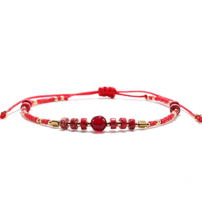 Handmade Woven Seed Beads Bracelet
