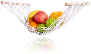 Handmade Woven Vegetable And Fruit Hanging Basket