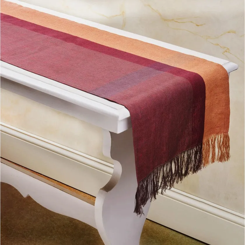 Handwoven Flax Linen Table Runner