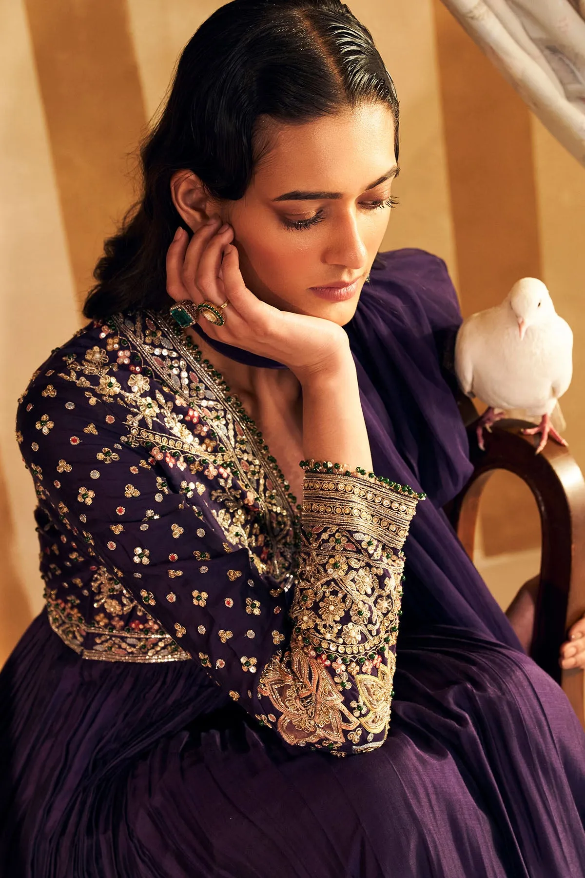 Hanna Khan in Fanon Anarkali set