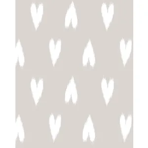 Heart Ikat Fabric