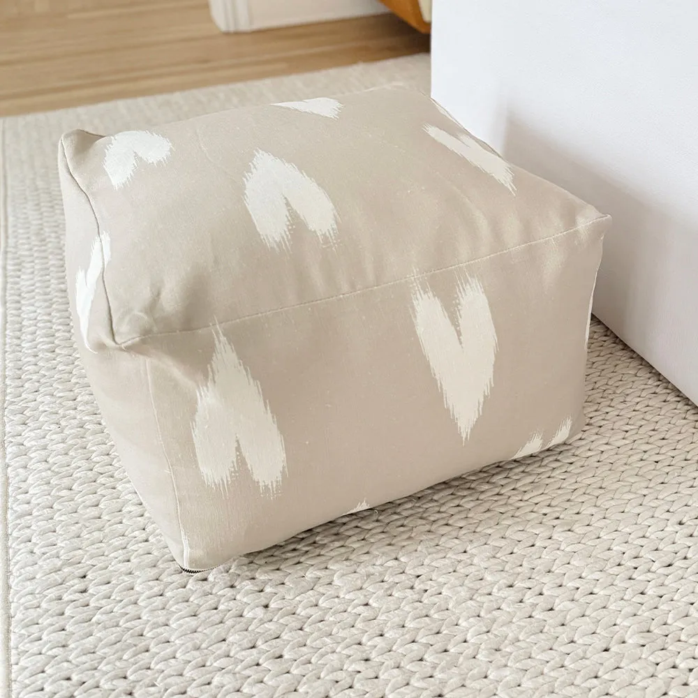Heart Ikat Floor Block