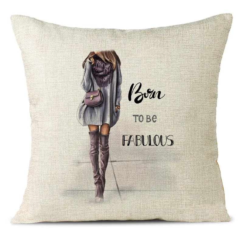 Hello Winter Linen Pillowcase