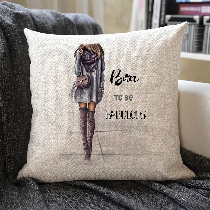 Hello Winter Linen Pillowcase