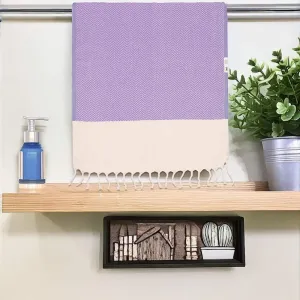Herringbone Turkish Towel, Kitchen Towel, Tea Towel, Hand Towel - Purple