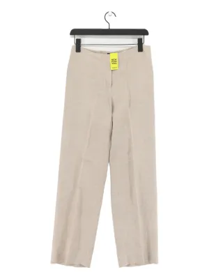 Hobbs Women's Trousers UK 10 Tan 100% Linen