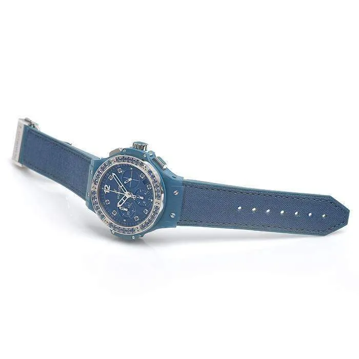HUBLOT BIG BANG BLUE LINEN 41 MM WOMEN WATCH 341.XL.2770.NR.1201