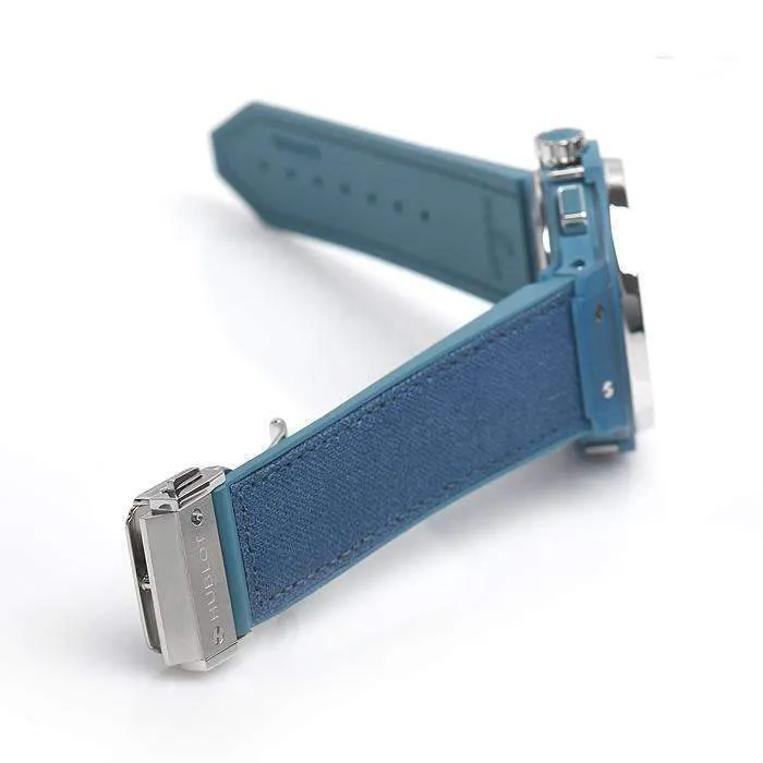 HUBLOT BIG BANG BLUE LINEN 41 MM WOMEN WATCH 341.XL.2770.NR.1201