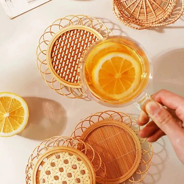 Hutton bamboo coasters