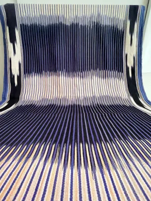 Indigo Fabric, Japanese Fabric, Shibori Fabric, Ikat Fabric cotton.