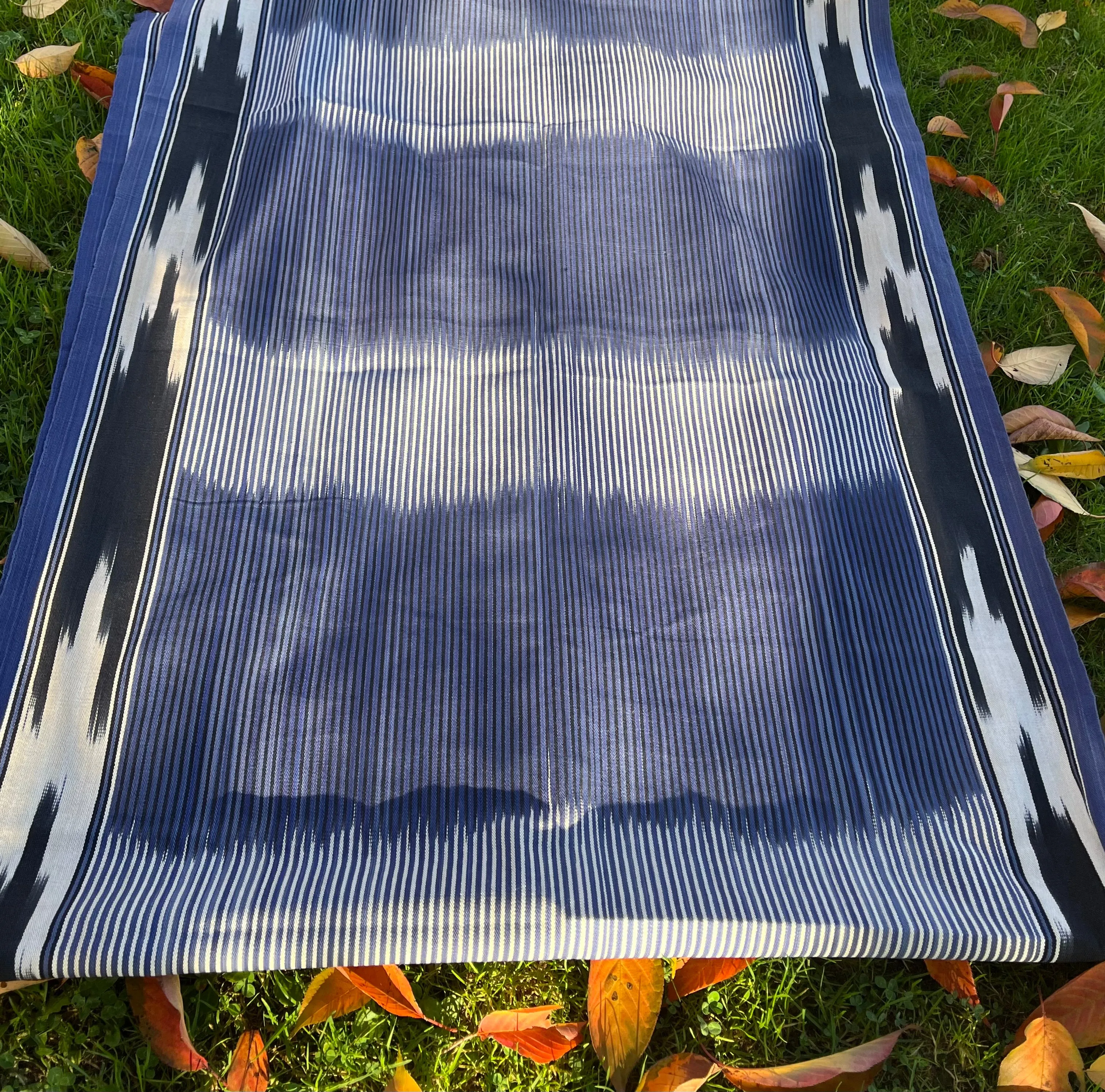 Indigo Fabric, Japanese Fabric, Shibori Fabric, Ikat Fabric cotton.