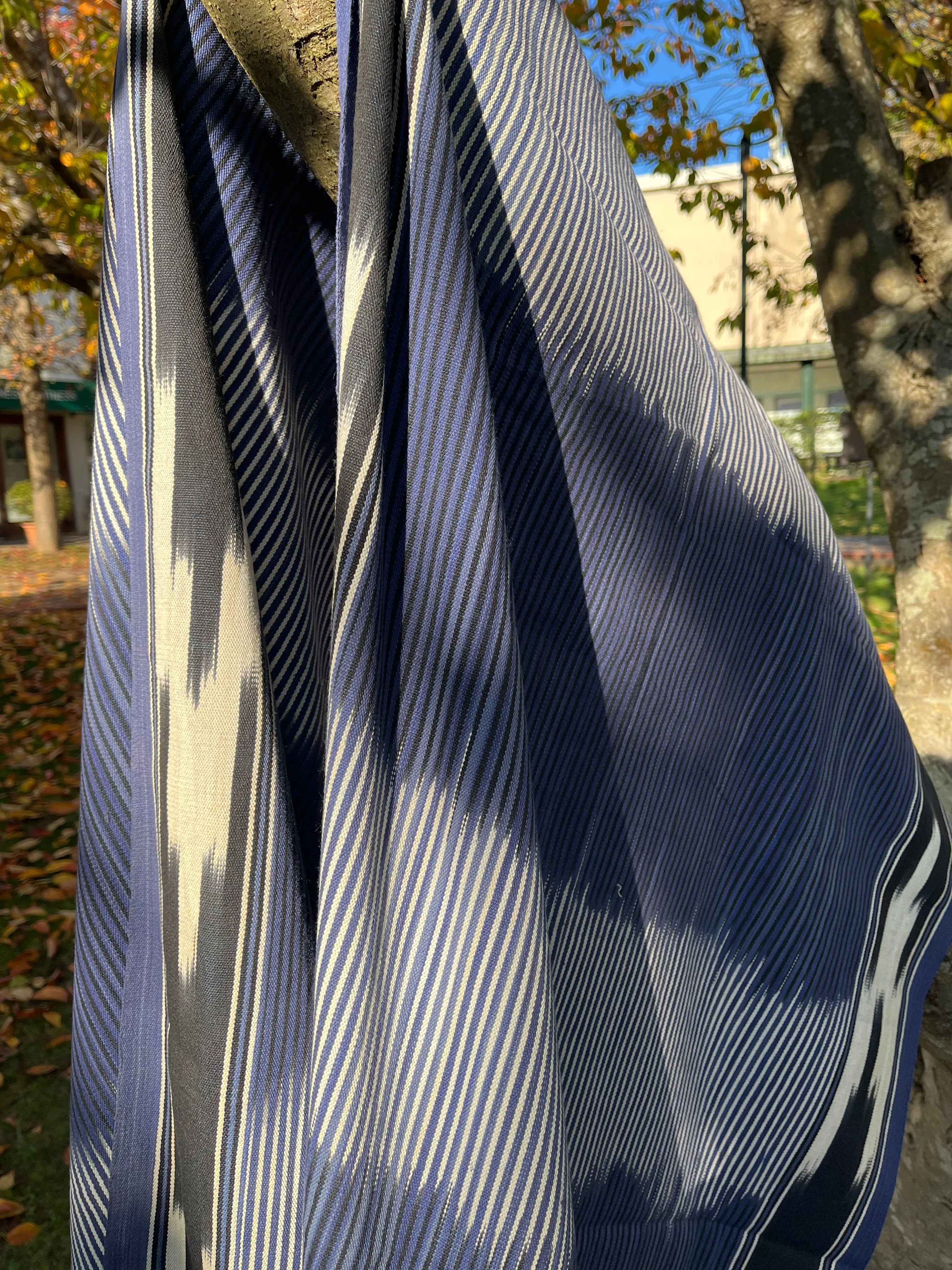 Indigo Fabric, Japanese Fabric, Shibori Fabric, Ikat Fabric cotton.