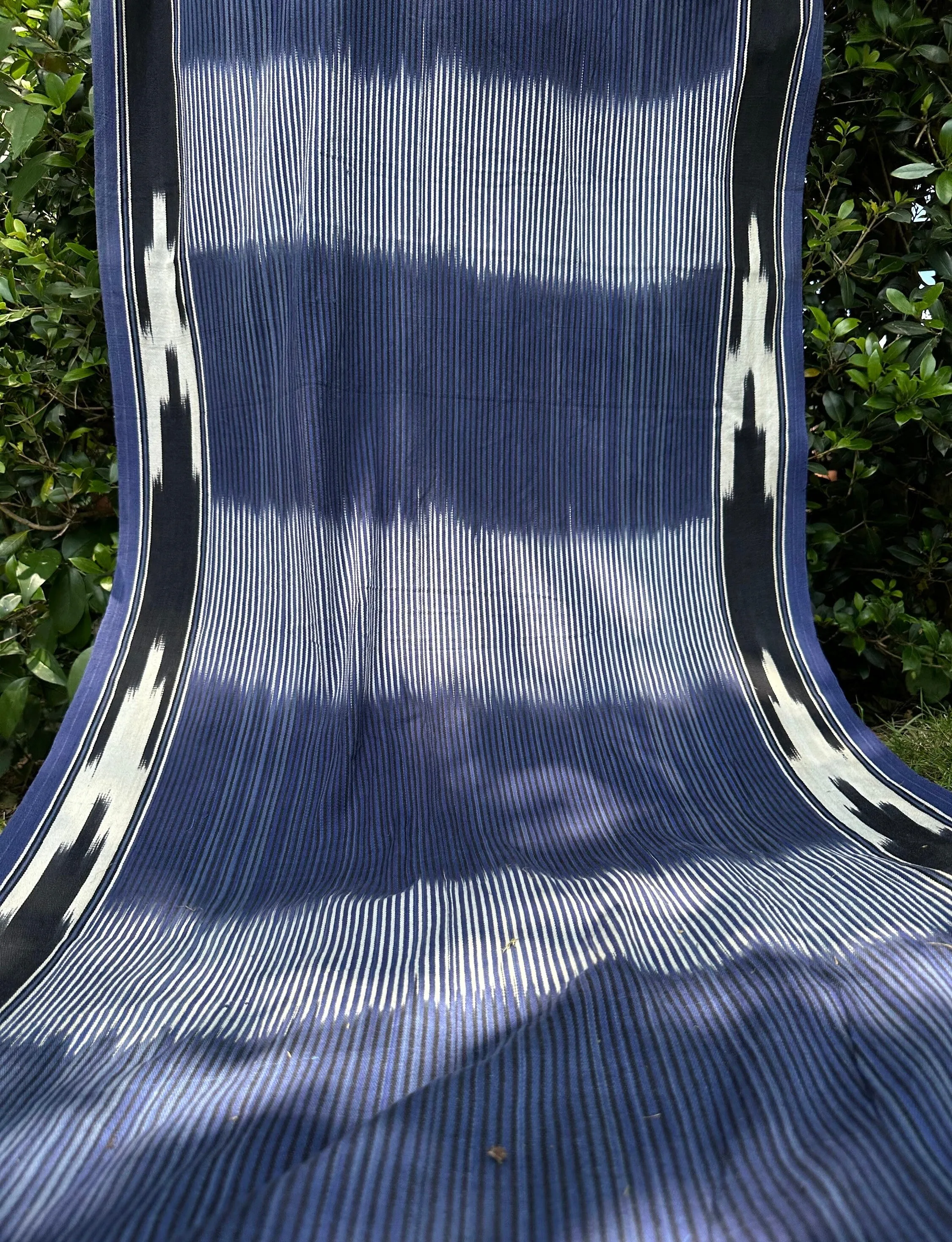 Indigo Fabric, Japanese Fabric, Shibori Fabric, Ikat Fabric cotton.