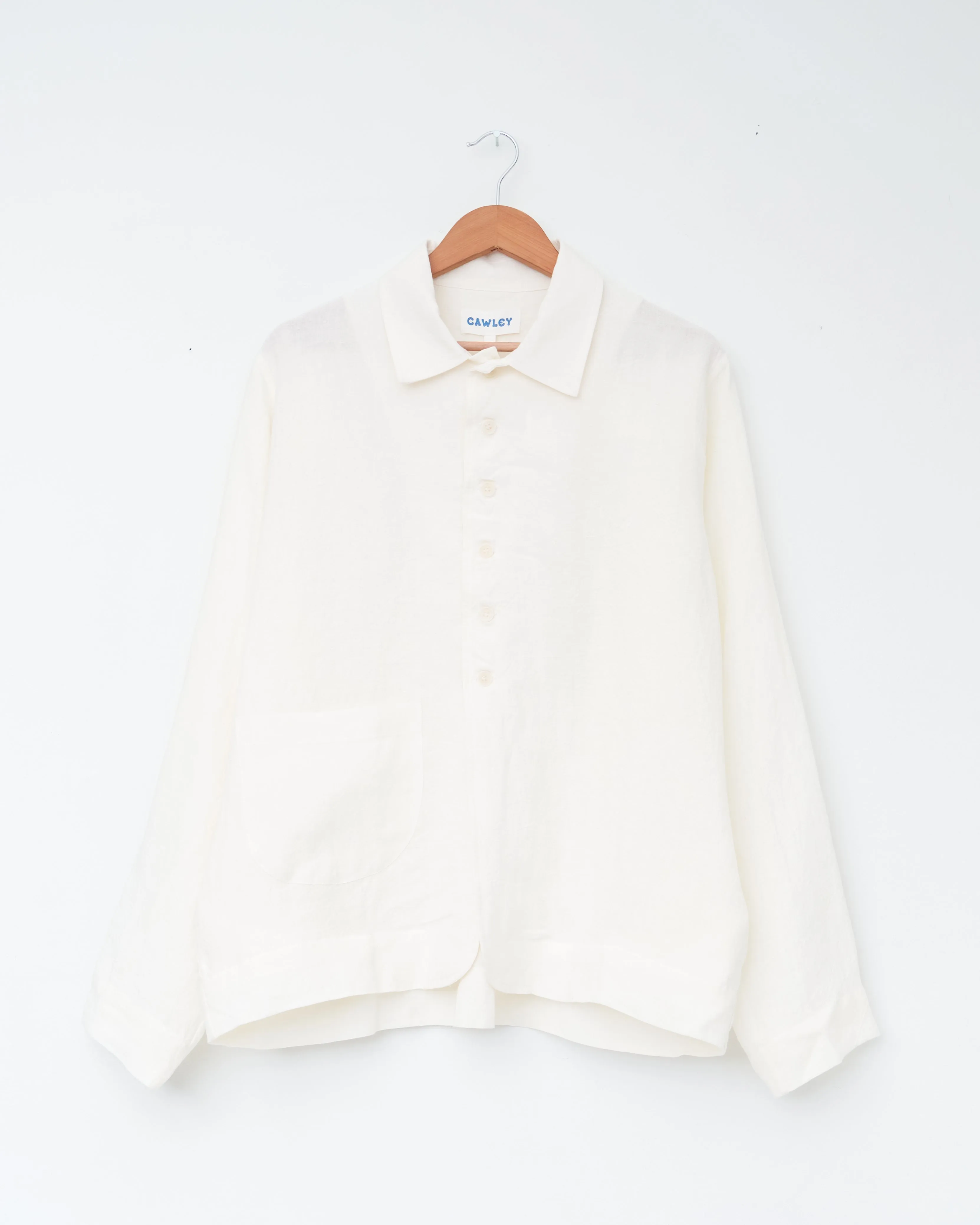 Irish Linen Sandy Jacket, Ecru