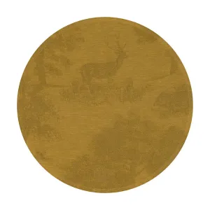 Jacquard Francais Souveraine European Linen Round Placemat
