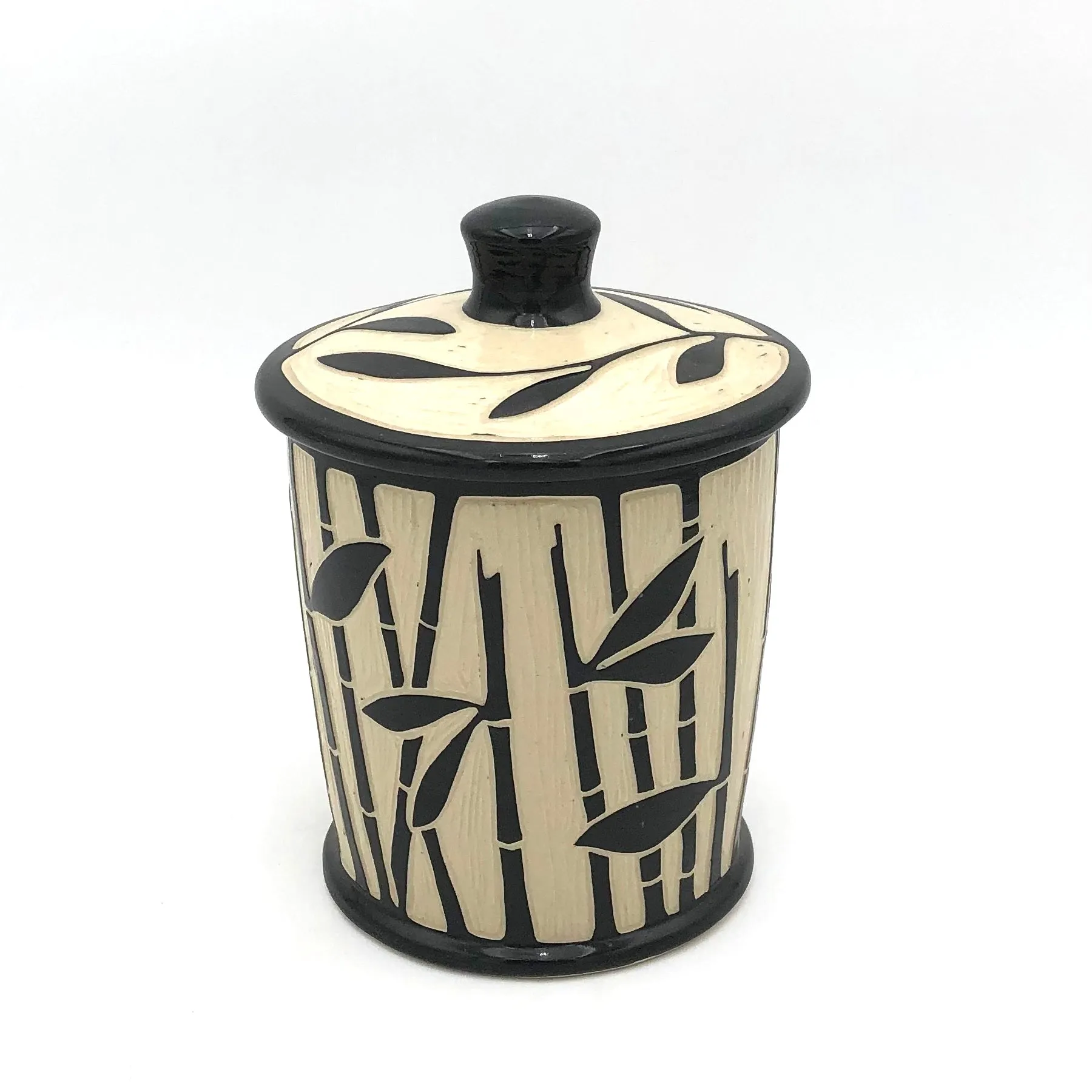 Jennifer Falter - Small Lidded Jar (Bamboo)