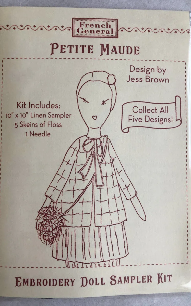 jess brown   French General embroidery sampler - Petite Maude