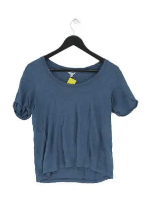 Jigsaw Women's T-Shirt M Blue 100% Linen