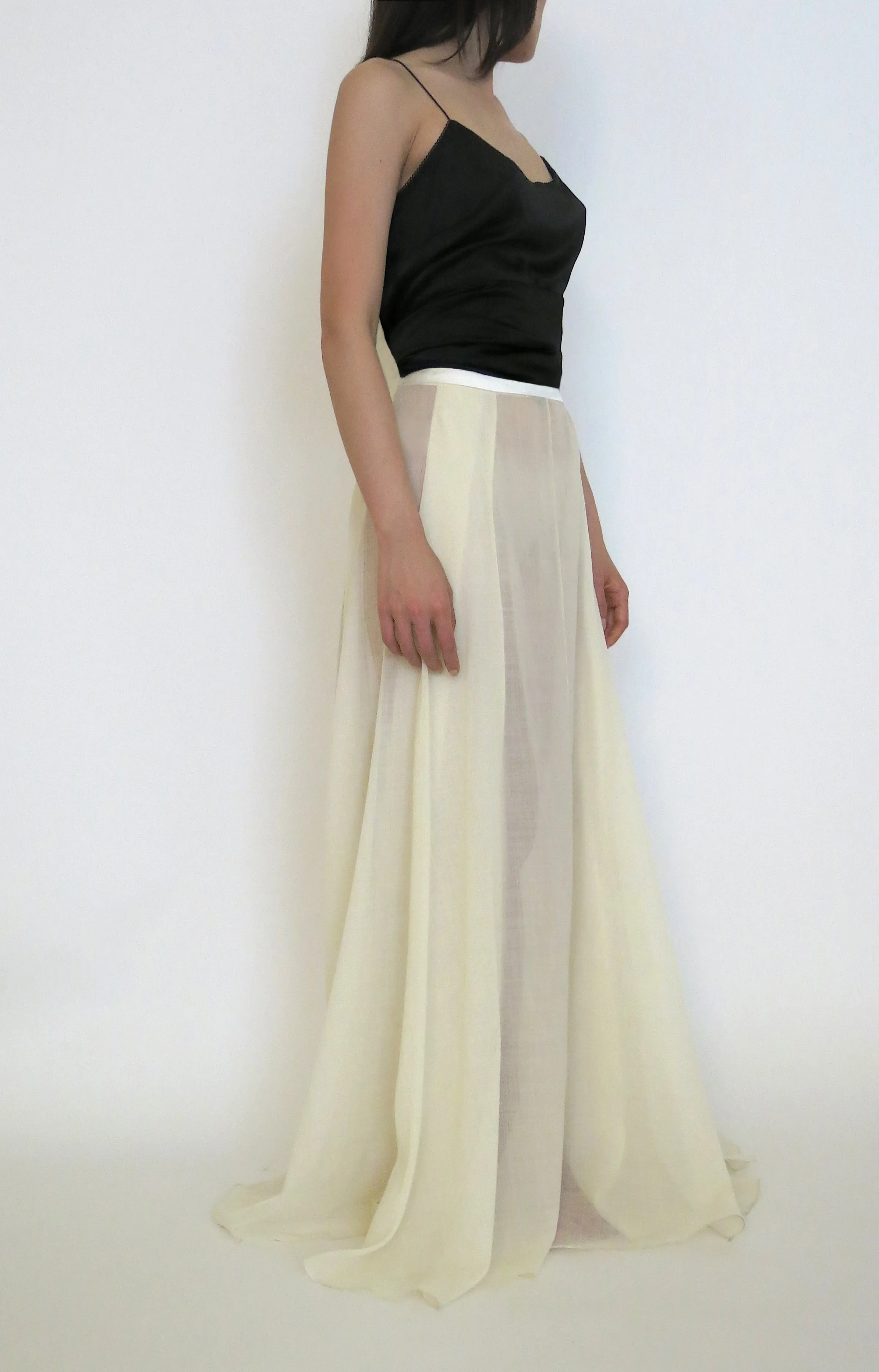 Joan Wool Voile Skirt