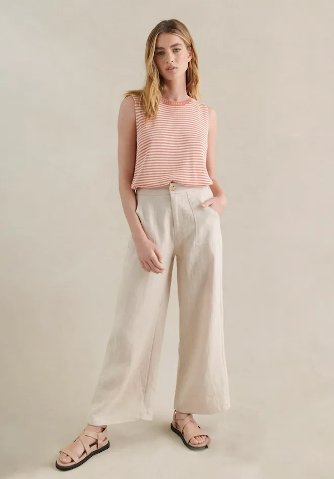 Jude Linen Pants - Stone