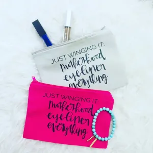 Just Winging It Motherhood Makeup Bag