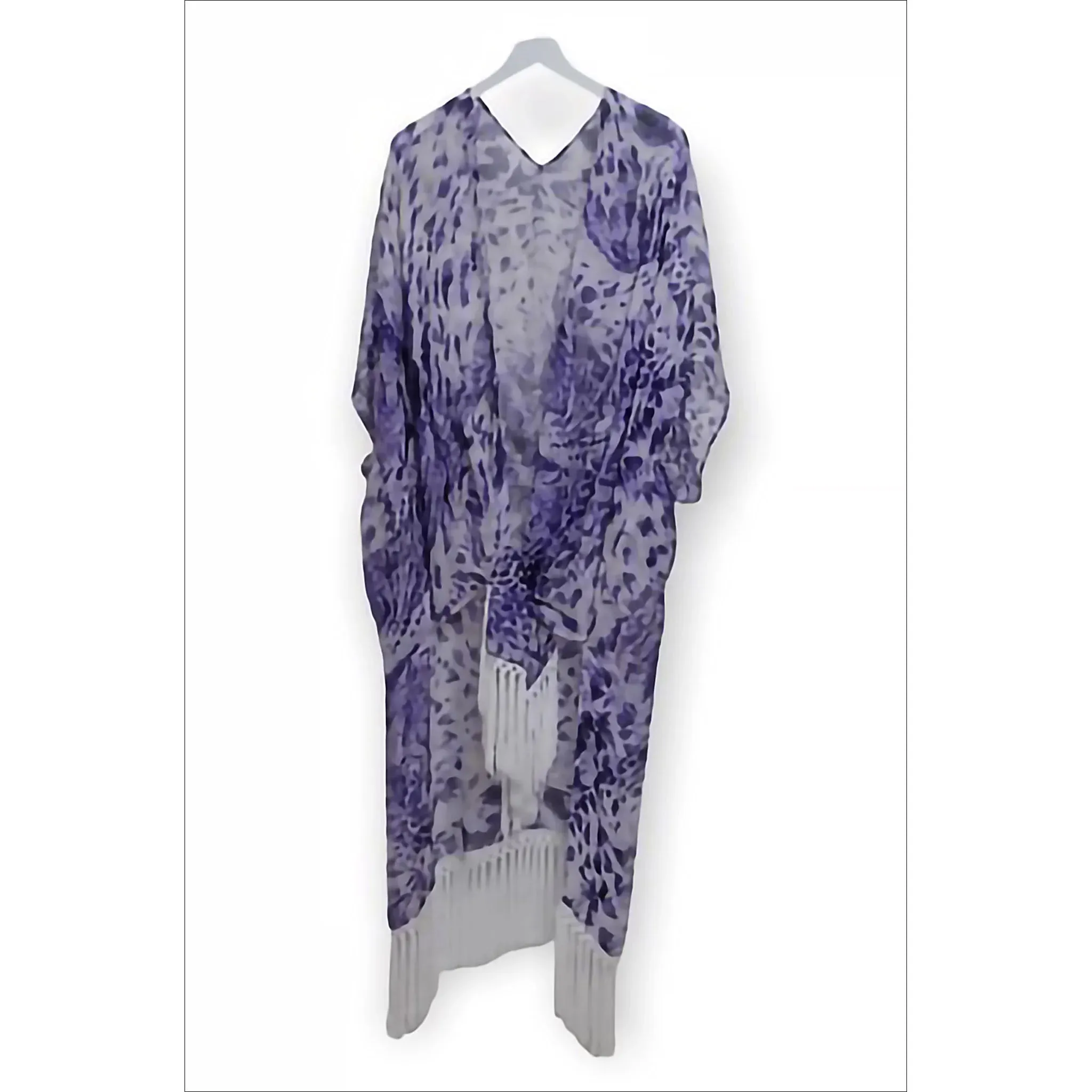 Kaftan - Beach Fringe | Blue Leopards