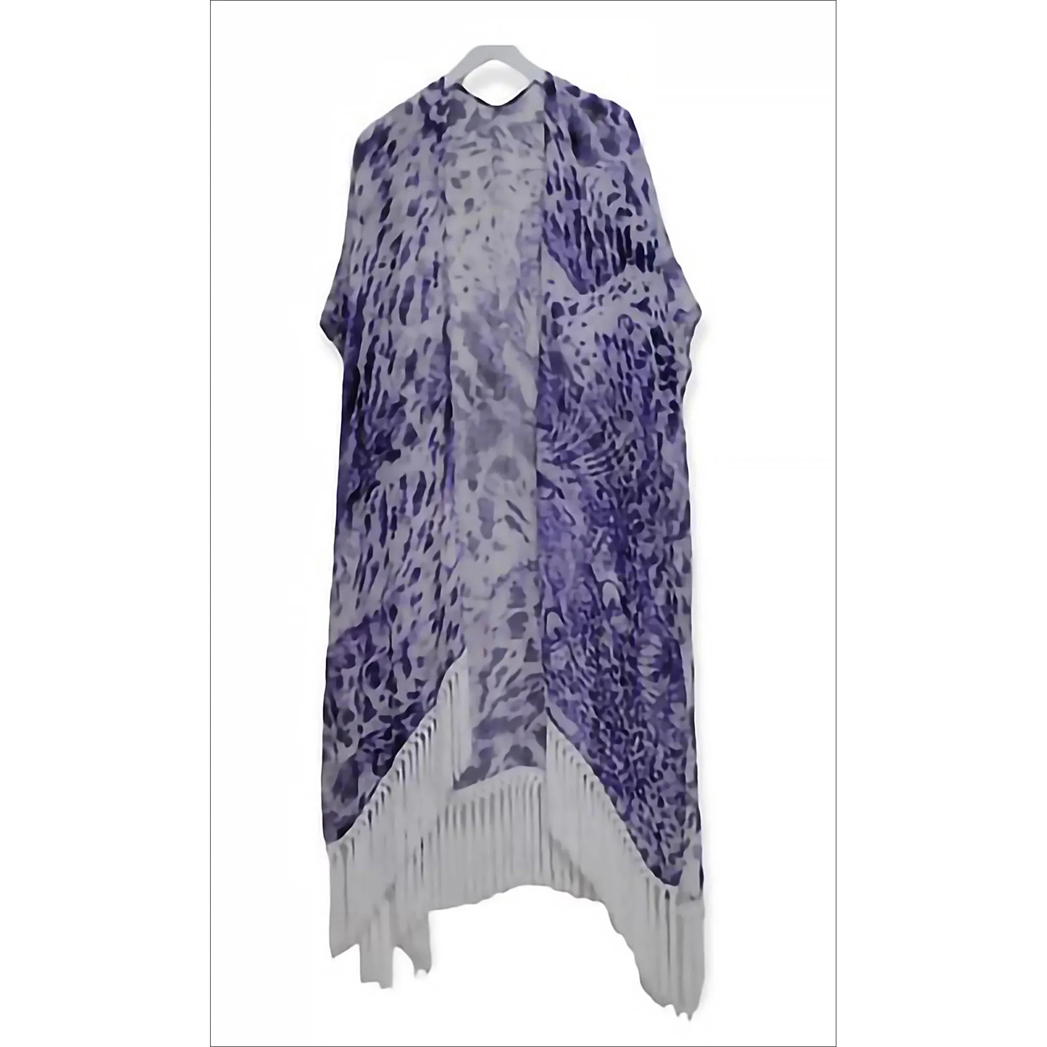 Kaftan - Beach Fringe | Blue Leopards
