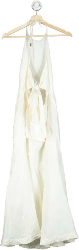 Karen Millen White Halter Neck Dress UK 8