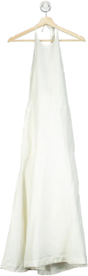 Karen Millen White Halter Neck Dress UK 8