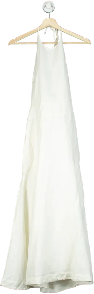 Karen Millen White Halter Neck Dress UK 8