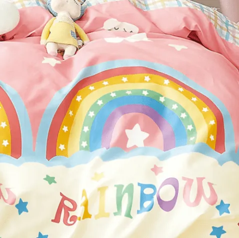 Kids Club Rainbow Duvet Covers Set