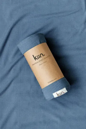 Kiin Organic Bamboo Stretch Swaddle - Blue Shadow