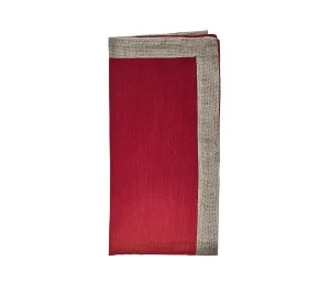 Kim Seybert Napkin Dip Dye Cranberry and Orange